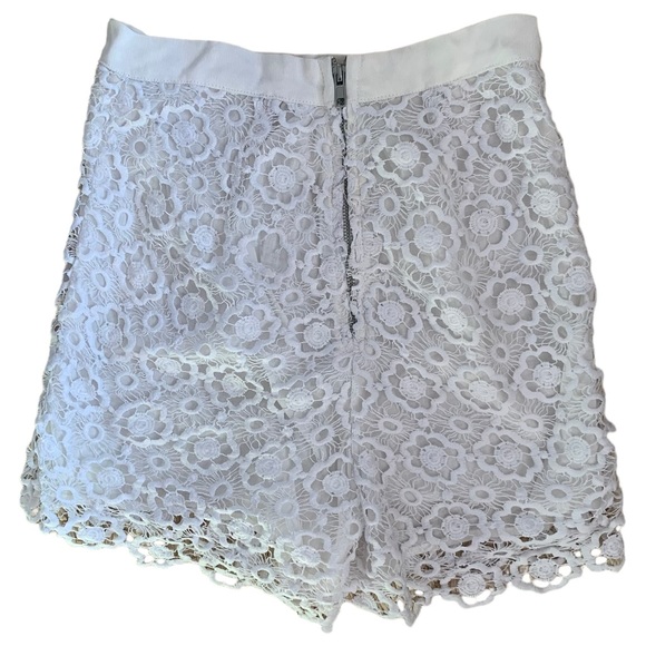 BB Dakota XS lace high waisted shorts with lining shorts underneath metal zip - Picture 3 of 6